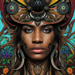 Tribal Beauty - Native art with a modern twist.