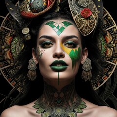 Tribal Beauty - Native art with a modern twist.