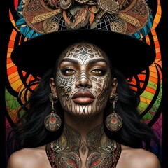 Tribal Beauty - Native art with a modern twist.