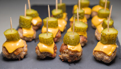 Delicious Cheeseburger Meatball Appetizer