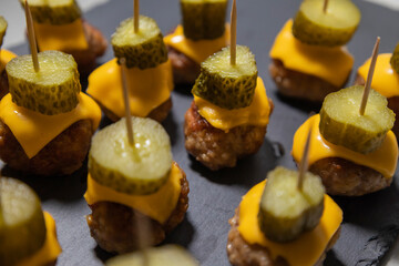 Delicious Cheeseburger Meatball Appetizer