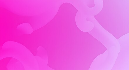Pink magenta gradient abstract fluid smooth curves shapes design background.