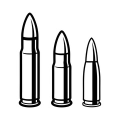 Minimal Bullet Vector Graphic Set.