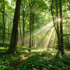 Fototapeta premium morning in the forest