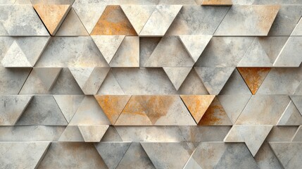 Geometric wall design modern architecture abstract art indoor space close-up view contemporary concept
