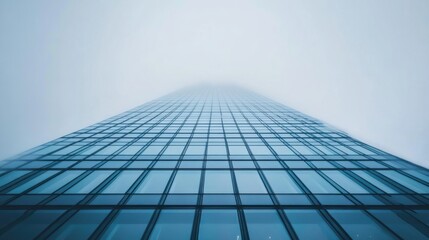 Fototapeta premium A tall building with a cloudy sky in the background