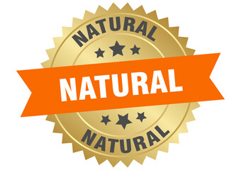 NATURAL label, sticker