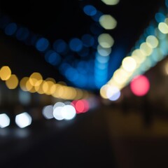 bokeh blue of  Blue glitter bokeh lights bokeh defocused  abstract bokeh light background bright   