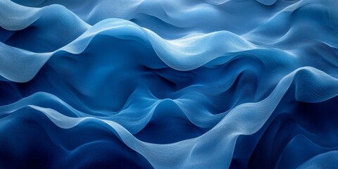 Obraz premium Abstract wavy blue textures resembling ocean waves