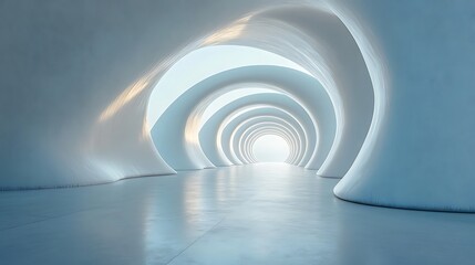 Fototapeta premium White background with abstract lines and curves