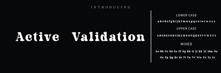 Obraz premium Craft vintage typeface design. Graphic display alphabet. Fantasy type letters. Latin characters, numbers. Vector illustration. Old badge, label, logo template.