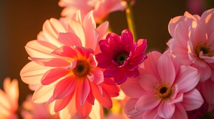 close up of pink flower