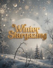 Winter Stargazing  3d text design