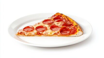 Fresh Slice of Pizza with Extra Cheese and Toppings