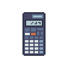calculator math icon pixel art