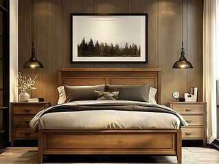 Modern Rustic Wooden Bedroom Interior Design