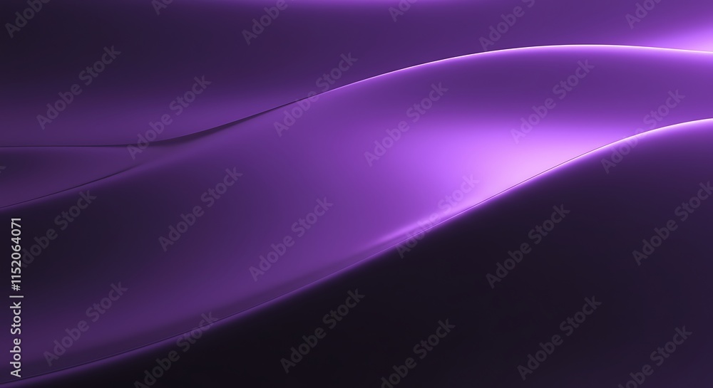 Poster purple abstract smooth curves gradient waves background design 3d modern.