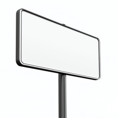 Obraz premium A blank signage board ready for customization and advertising purposes.