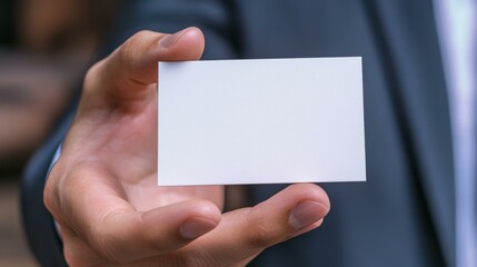 Business Card Presentation in Formal Setting