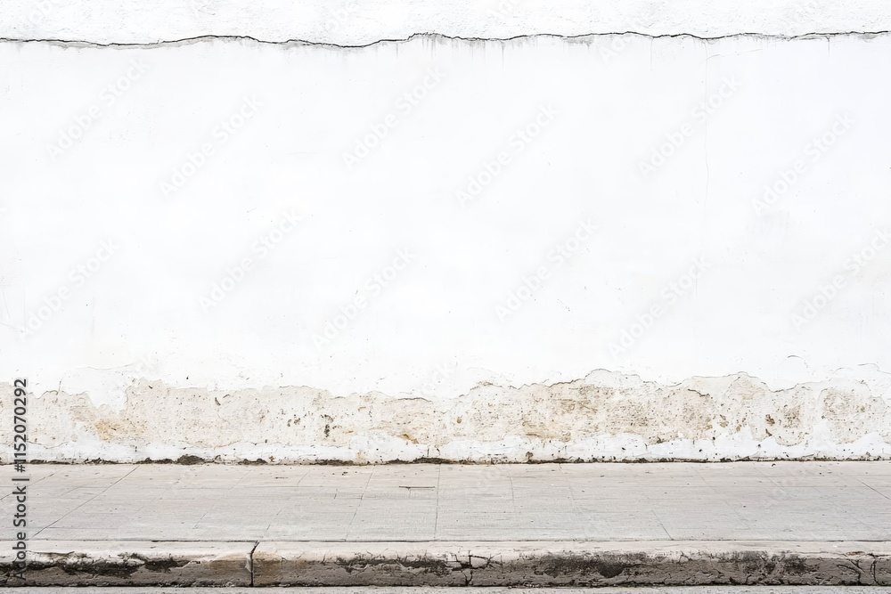 Poster white wall with empty space for text placement.