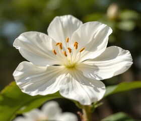 white flower in the garden