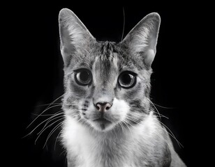 Retratos de animales sobre fondo blanco o negro para aislar detalles