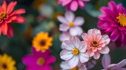 Fototapeta premium pink flowers in the garden