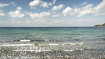 海水浴場（ビーチ）からの海の景色