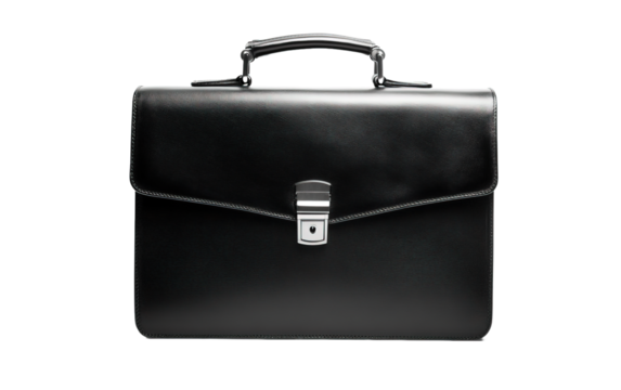 Beautiful new black business on transparent or white background,png