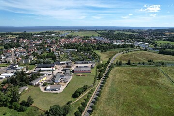 Seebad Ueckerm&uuml;nde, Blick auf die Altstadt aus Richtung Pfarrwiesenallee 2024