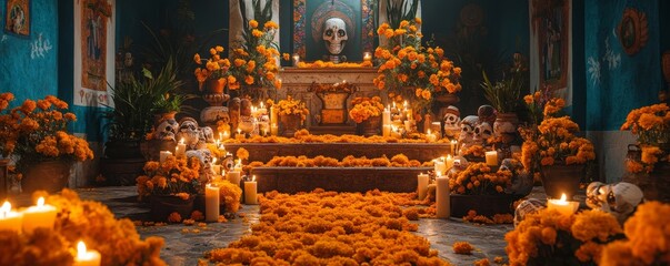 Day Of The Dead Theme Design, Generative AI