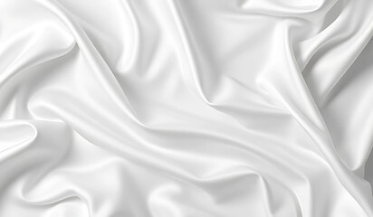 Obraz premium Smooth silky background, pattern. Texture of green silk fabric. concept emerald design 