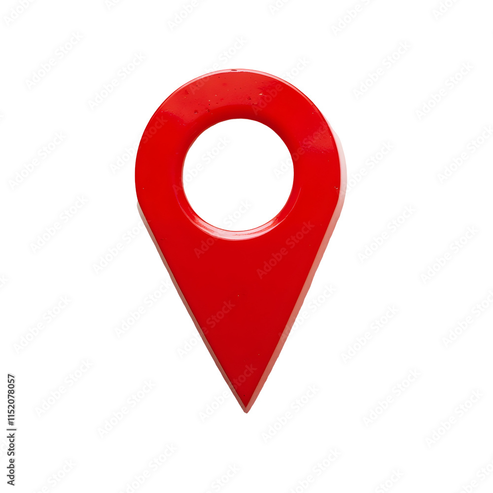 Poster red location pin on transparent background. red pin point. map address location pointer symbol