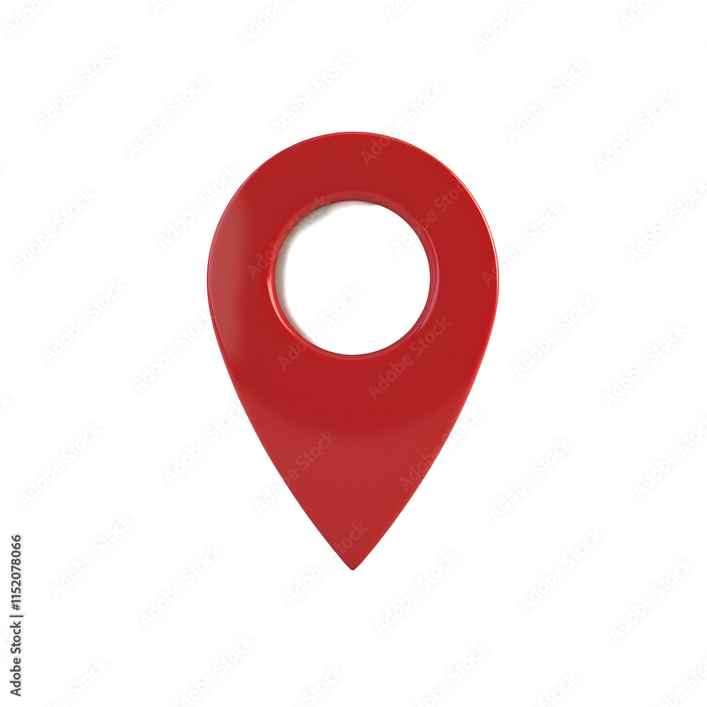 Fototapete Red location pin on transparent background. Red pin point. map address location pointer symbol