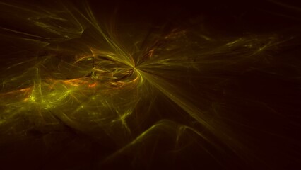 futuristische energievoll goldgelb leuchtende Hintergrundgrafik, Technologie, Wissenschaft, KI, künstliche Intelligenz, Fortschritt, Forschung, Daten, Internet, digital, schwarz