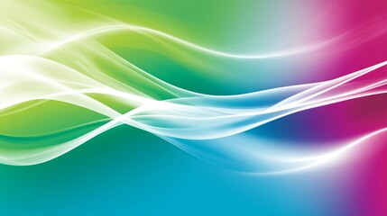 Fototapeta premium Rainbow Wave Abstract Background 