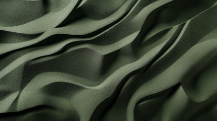 Fototapeta premium Olive Green Abstract Drapery 