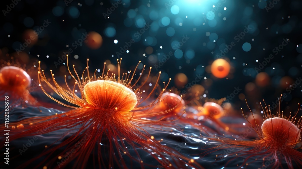 Aufkleber microscopic lifeforms: a glimpse into cellular structures