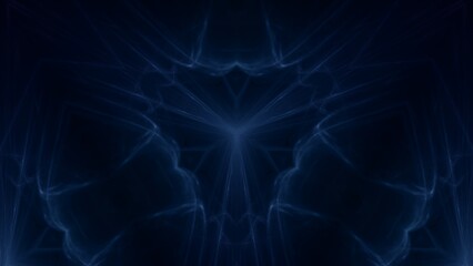 mystisches futuristisches symmetrisches blaues Design-Muster, Technologie, Hintergrund, Veränderung, Illusion, Wissenschaft