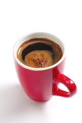 Red cup of coffee