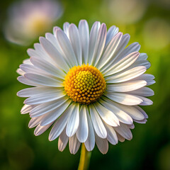 Daisy with Delicate Petals – Graceful and Minimalist Floral Illustration