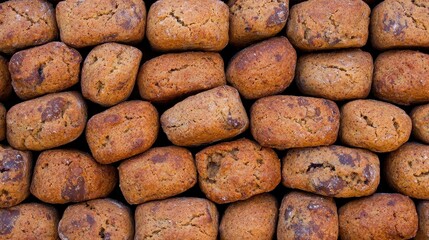 Freshly Baked Cookies Arranged Uniformly for Visual Appeal