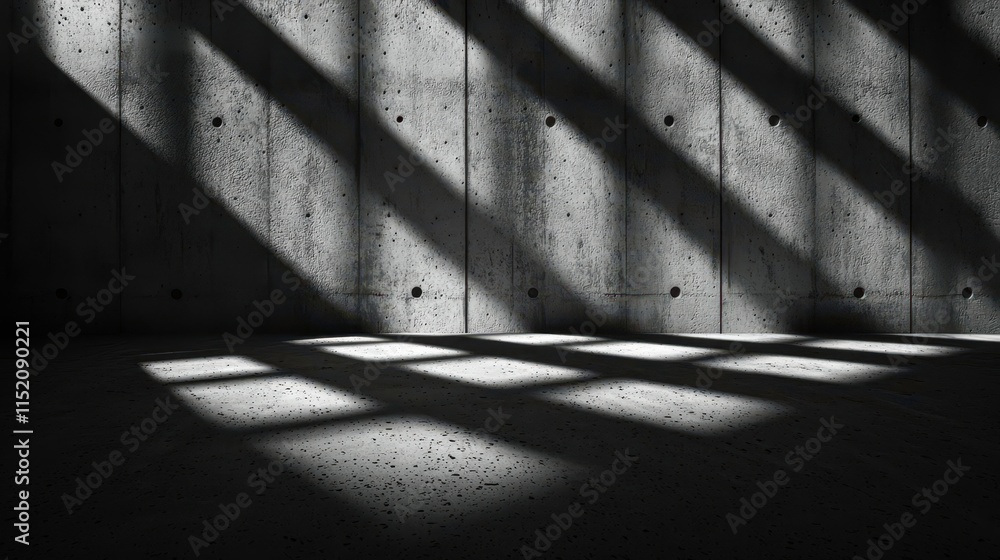 Aufkleber abstract concrete background with diagonal shadows and light play