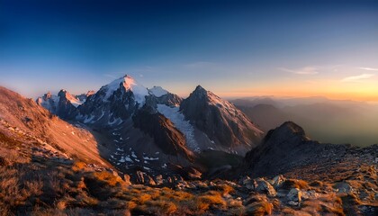 Fototapeta premium Montañas nevadas