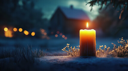 Candle Day in Estonia, burning candles.