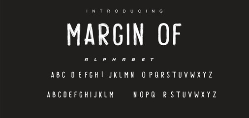 Handwritten Brush font for lettering quotes. Hand drawn brush style modern calligraphy.