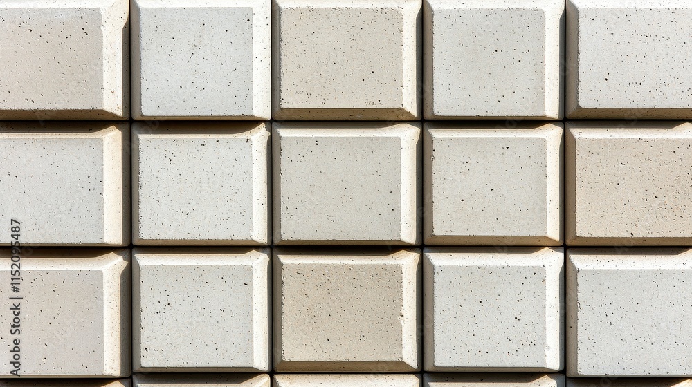 Poster textured square tiles pattern on a light background surface