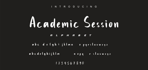 Abstract Marker Brush Font, Beach and Surf Font, include Uppercase and Lowercase Symbols