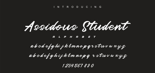 Abstract Marker Brush Font, Beach and Surf Font, include Uppercase and Lowercase Symbols