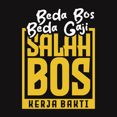 indonesian text vector for tshirt design